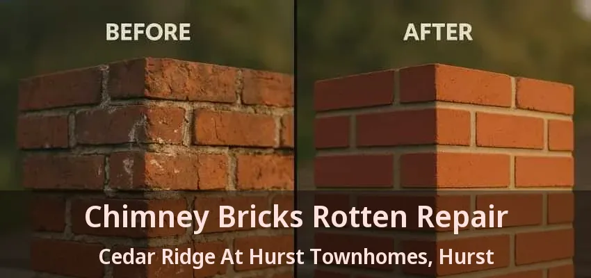 Chimney Bricks Rotten Repair Cedar Ridge At Hurst Townhomes, Hurst - TX