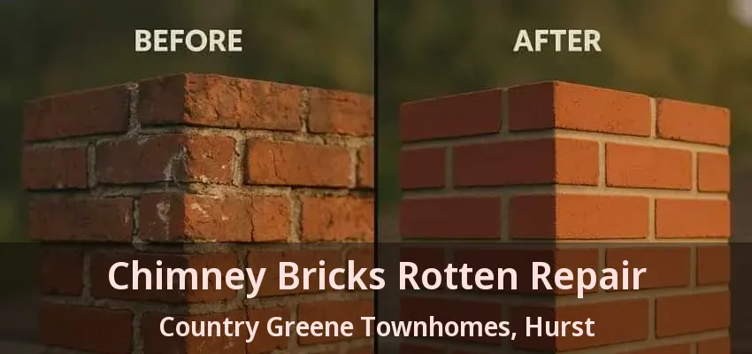 Chimney Bricks Rotten Repair Country Greene Townhomes, Hurst - TX