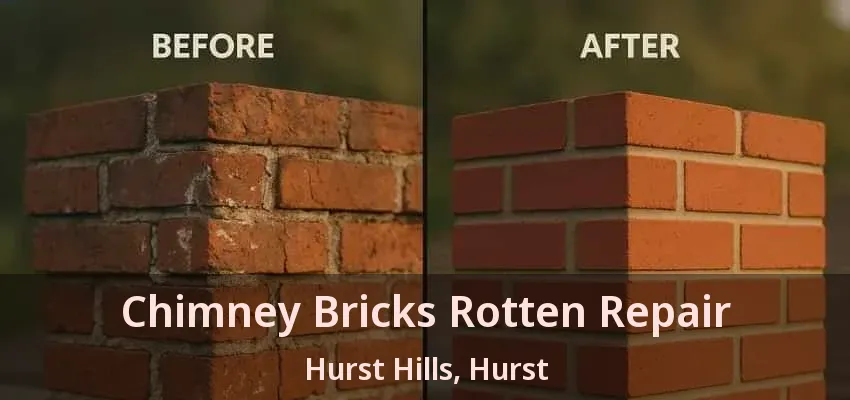 Chimney Bricks Rotten Repair Hurst Hills, Hurst - TX