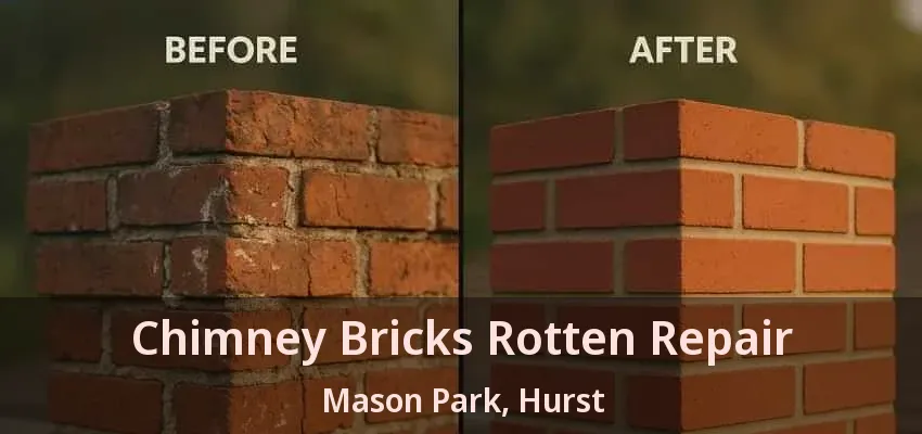 Chimney Bricks Rotten Repair Mason Park, Hurst - TX