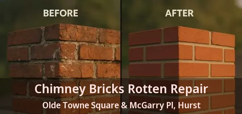 Chimney Bricks Rotten Repair Olde Towne Square & McGarry Pl, Hurst - TX