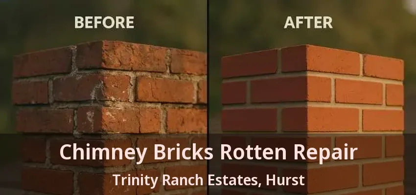 Chimney Bricks Rotten Repair Trinity Ranch Estates, Hurst - TX