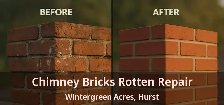 Chimney Bricks Rotten Repair Wintergreen Acres, Hurst - TX