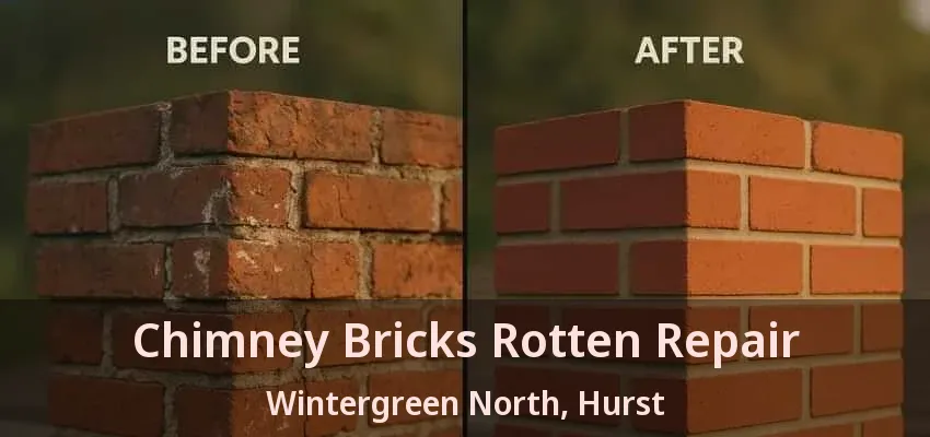 Chimney Bricks Rotten Repair Wintergreen North, Hurst - TX