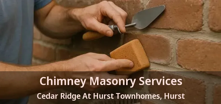 Chimney Masonry Services Cedar Ridge At Hurst Townhomes, Hurst - TX