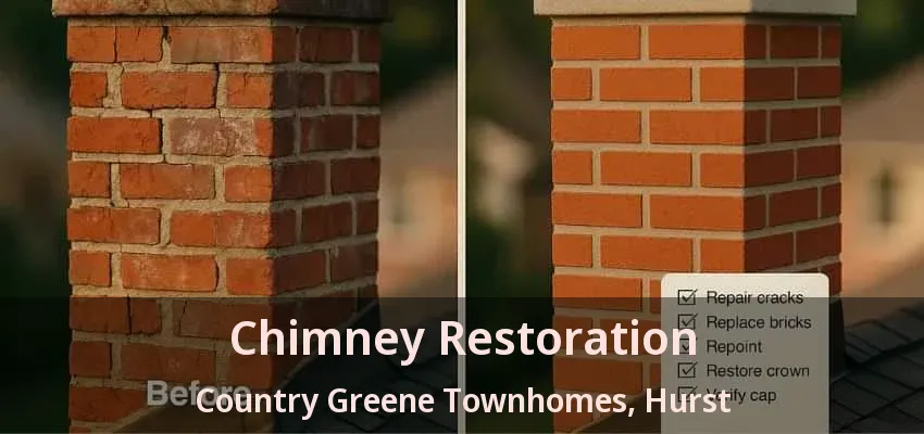 Chimney Restoration Country Greene Townhomes, Hurst - TX