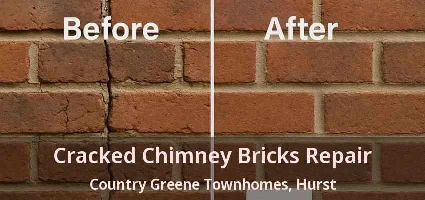 Cracked Chimney Bricks Repair Country Greene Townhomes, Hurst - TX