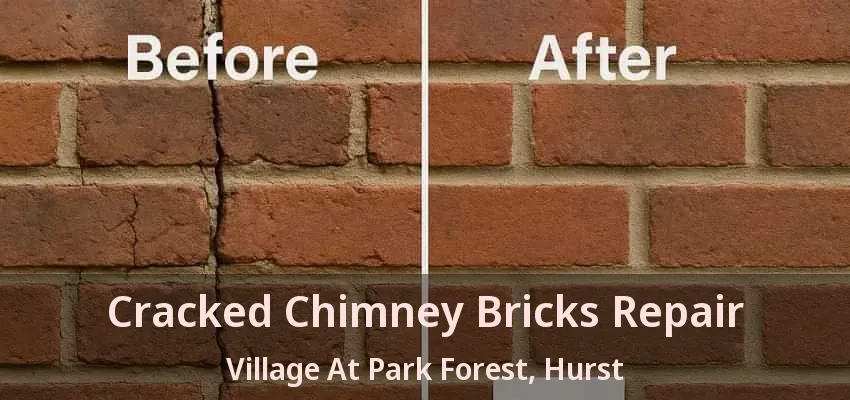 Cracked Chimney Bricks Repair Village At Park Forest, Hurst - TX