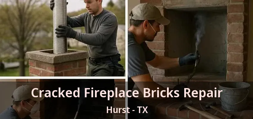 Cracked Fireplace Bricks Repair Hurst - TX