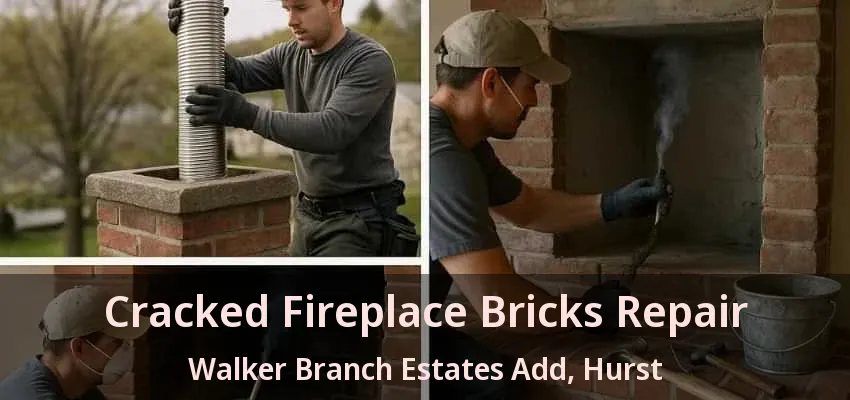 Cracked Fireplace Bricks Repair Walker Branch Estates Add, Hurst - TX