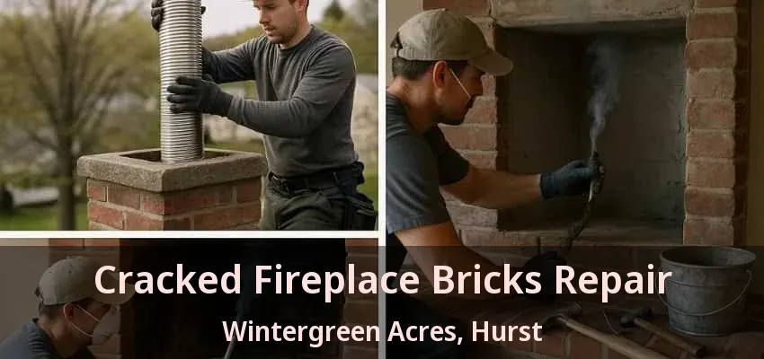 Cracked Fireplace Bricks Repair Wintergreen Acres, Hurst - TX