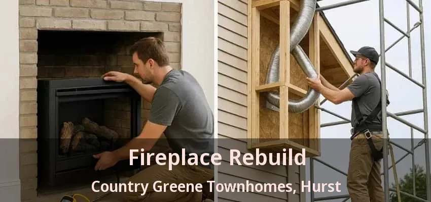 Fireplace Rebuild Country Greene Townhomes, Hurst - TX