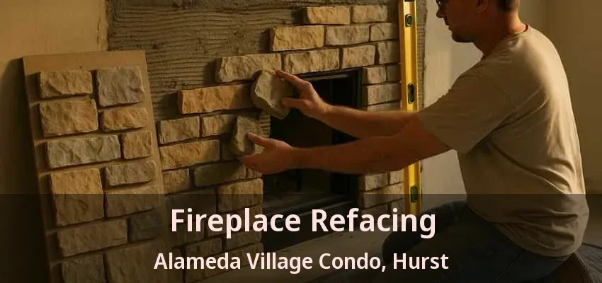 Fireplace Refacing Alameda Village Condo, Hurst - TX