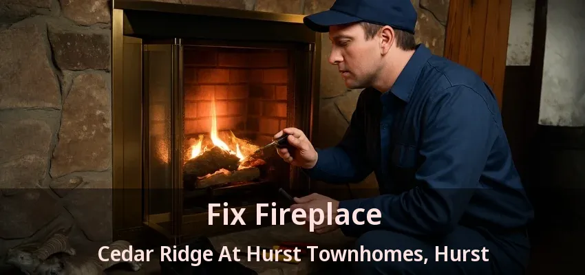 Fix Fireplace Cedar Ridge At Hurst Townhomes, Hurst - TX