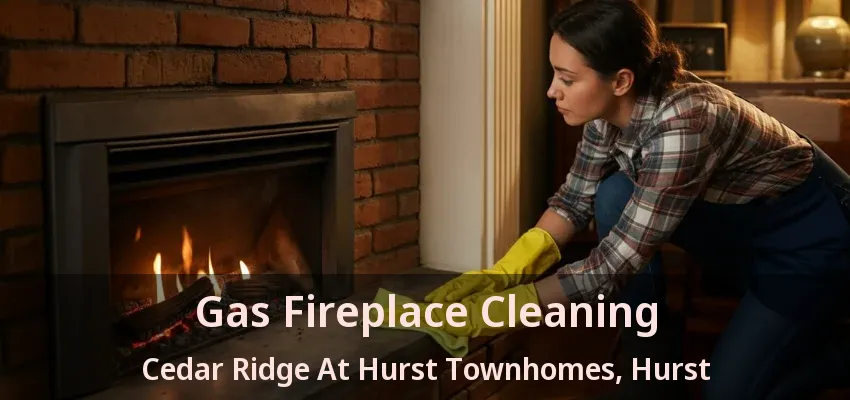 Gas Fireplace Cleaning Cedar Ridge At Hurst Townhomes, Hurst - TX
