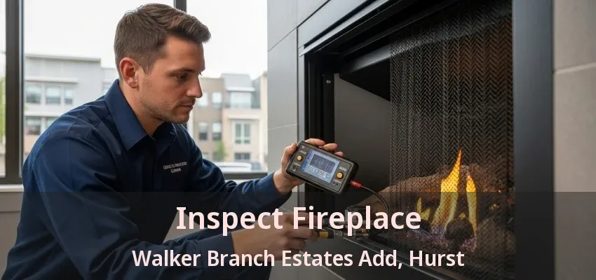 Inspect Fireplace Walker Branch Estates Add, Hurst - TX