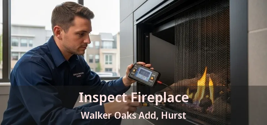 Inspect Fireplace Walker Oaks Add, Hurst - TX
