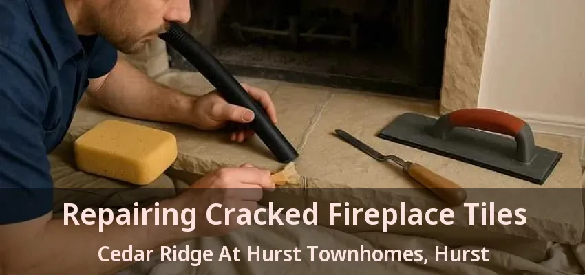 Repairing Cracked Fireplace Tiles Cedar Ridge At Hurst Townhomes, Hurst - TX