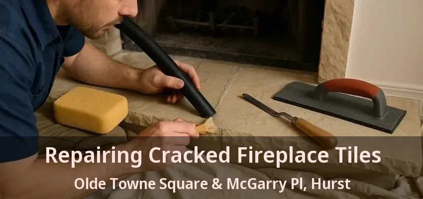 Repairing Cracked Fireplace Tiles Olde Towne Square & McGarry Pl, Hurst - TX